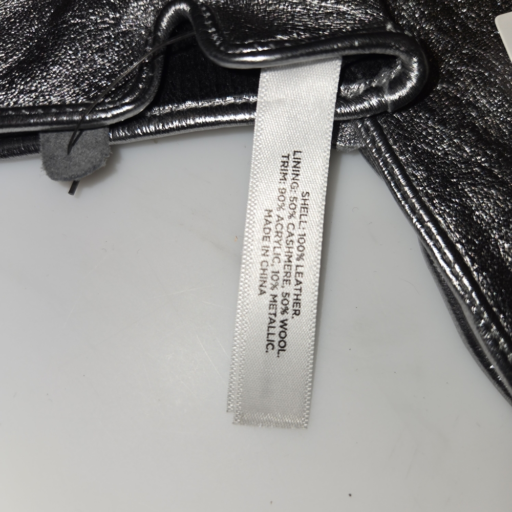 Talbots Metallic Leather Gloves - Picture 5 of 10